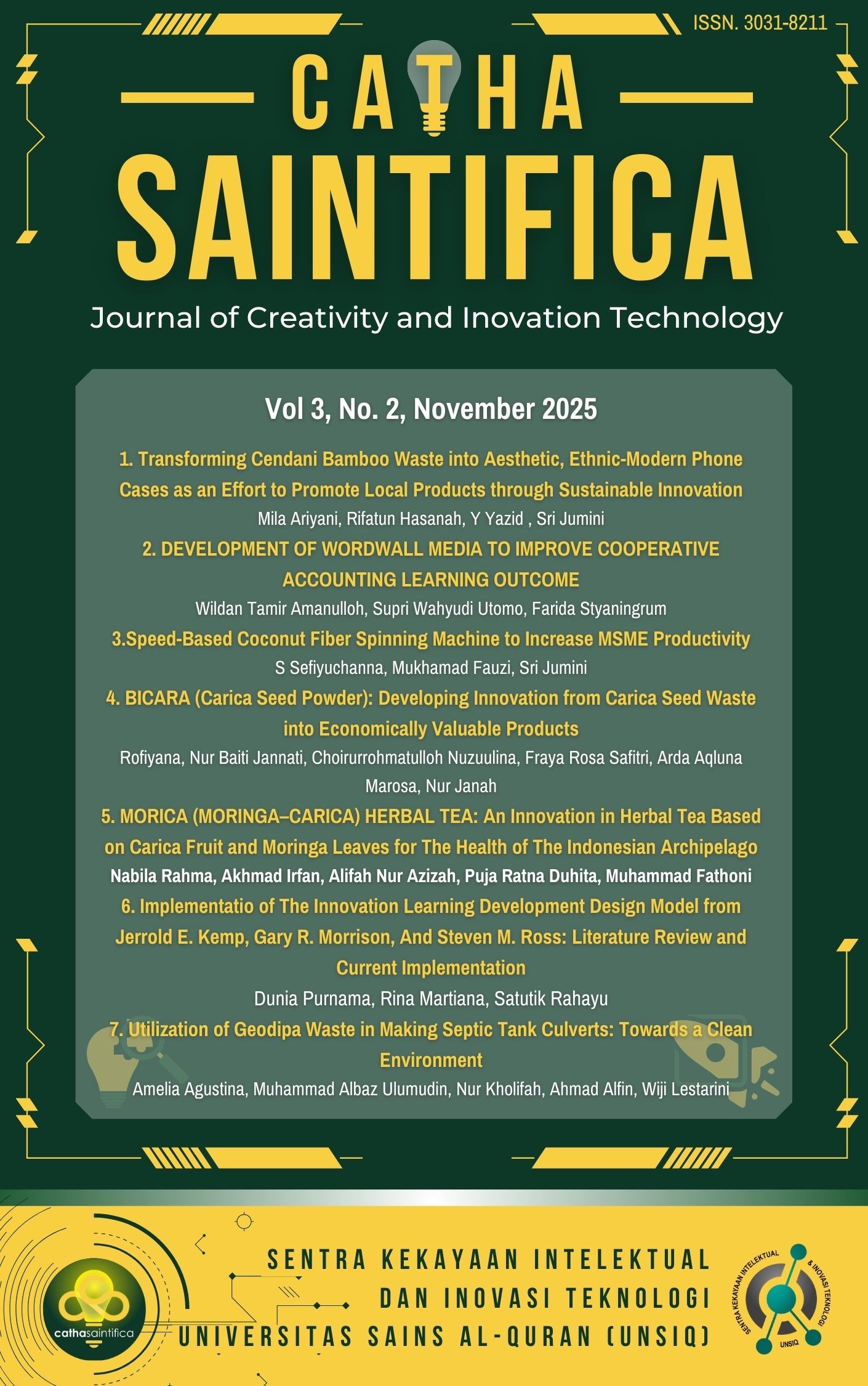 					View Vol. 3 No. 2 (2025): November 2025 Article-in-Press
				